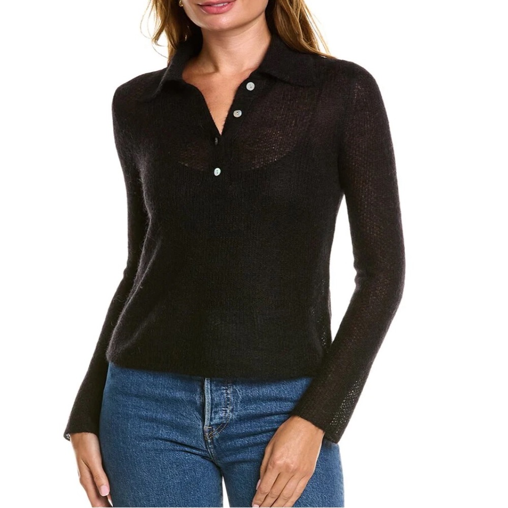 VINCE mohair sheer sweater